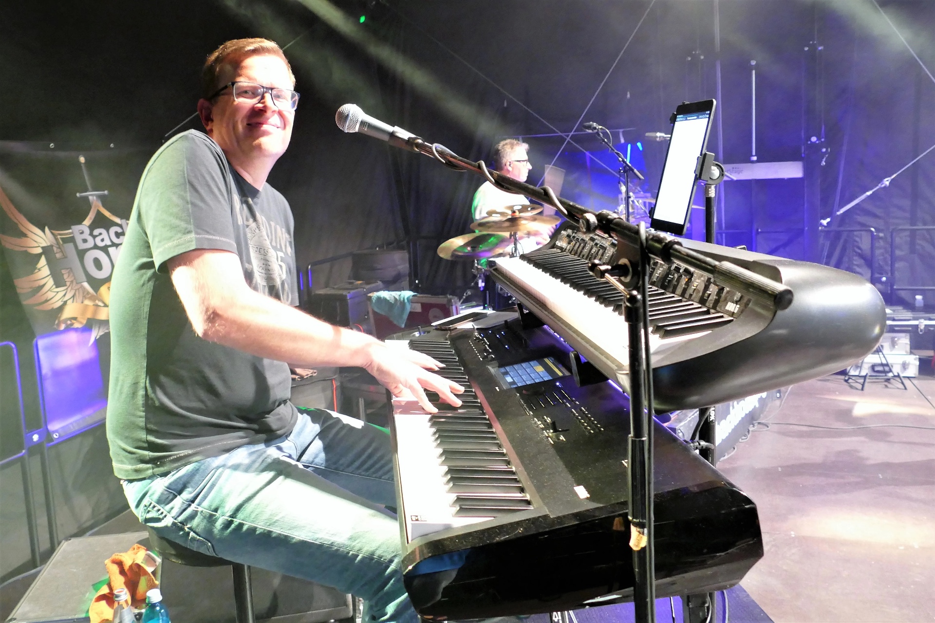 Florian an den Keyboards